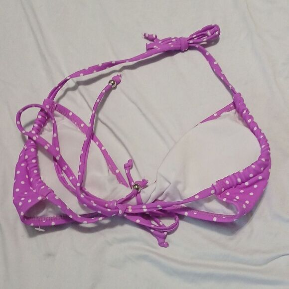 Ingear purple white polka dot bikini Sz M NWT - Picture 4 of 9